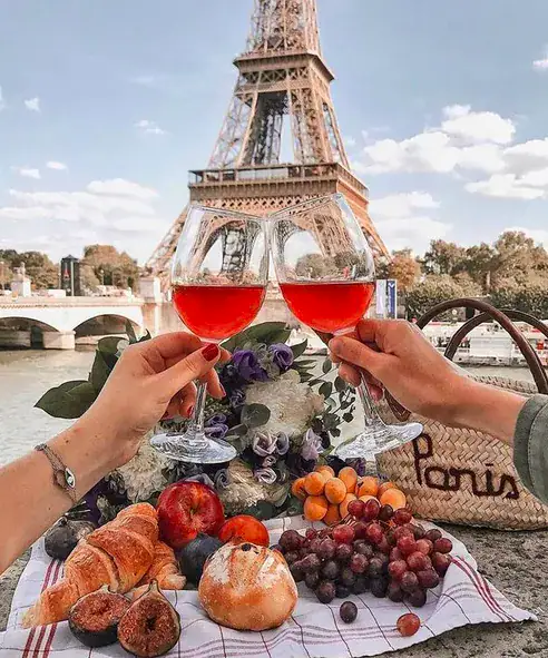 picnic proposal at the eiffel tower
